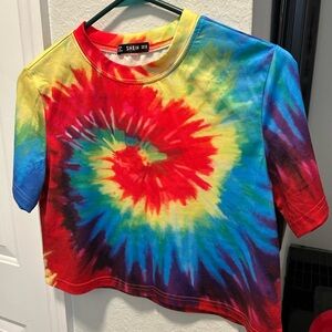 SHEIN Tie-Dye crop top